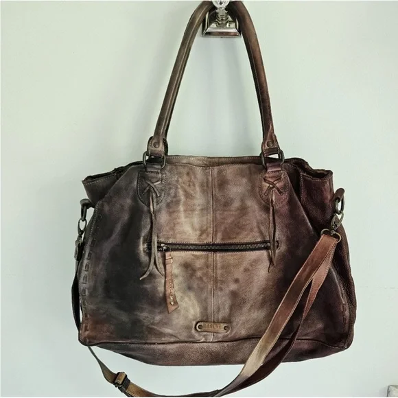 BED Stu Starry Night Rockaway Leather Bag EUC - Picture 6 of 11